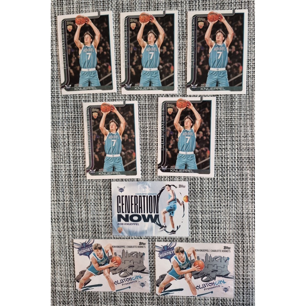 2025-26 Topps Flagship Kon Knueppel (RC) Rookie Lot 8 Base Rookie Clutch‎ City